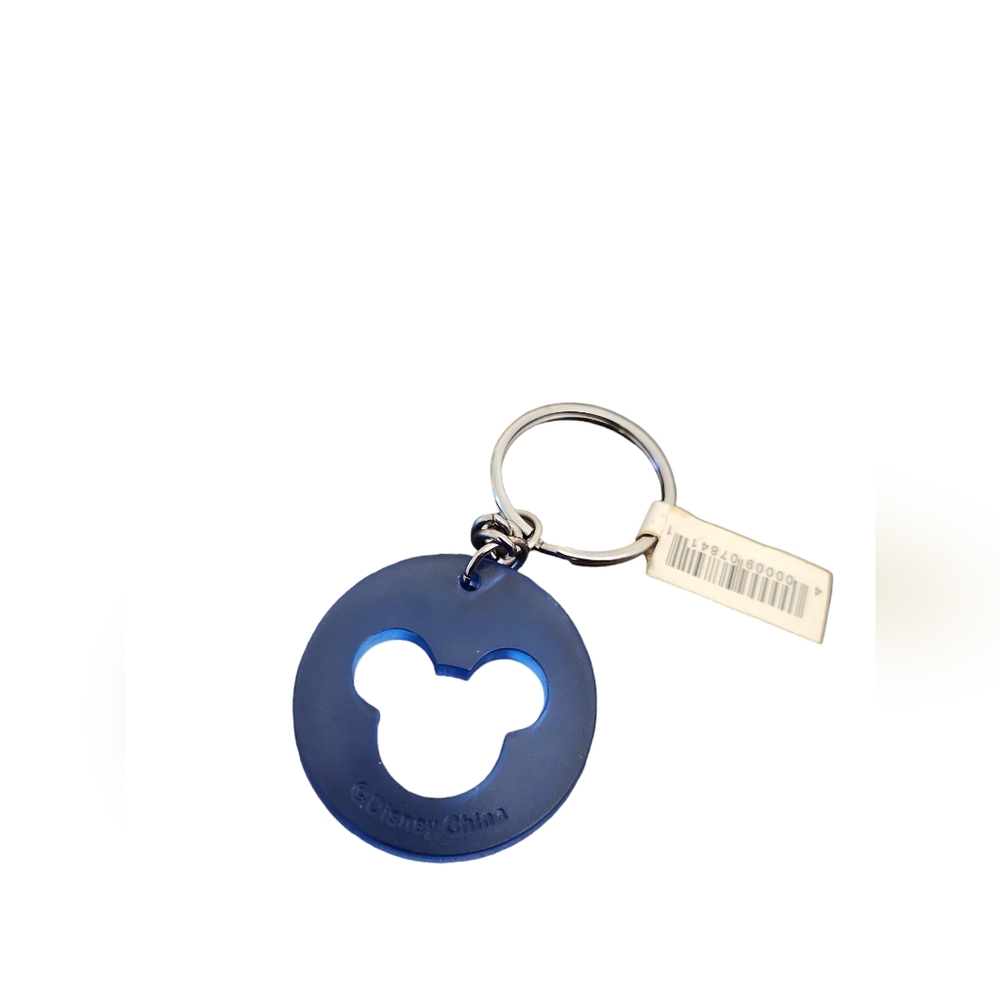 Blue Mickey Mouse Keychain with Disney Tag